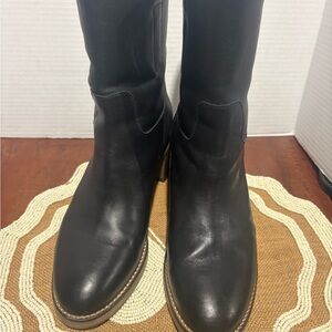 Free People Black Heeled Boots